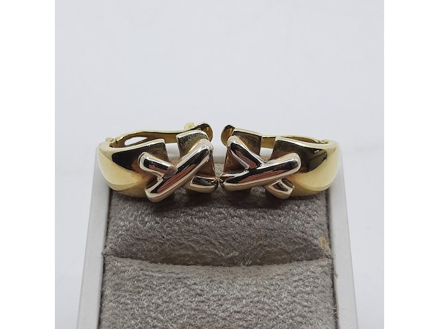 Paar oorclips, 18 karaats - afbeelding 1 van  7