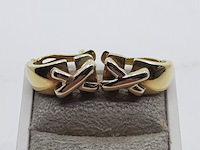 Paar oorclips, 18 karaats - afbeelding 1 van  7