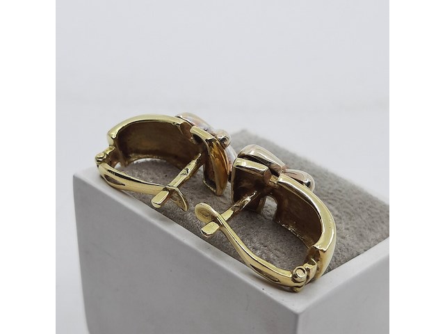 Paar oorclips, 18 karaats - afbeelding 4 van  7