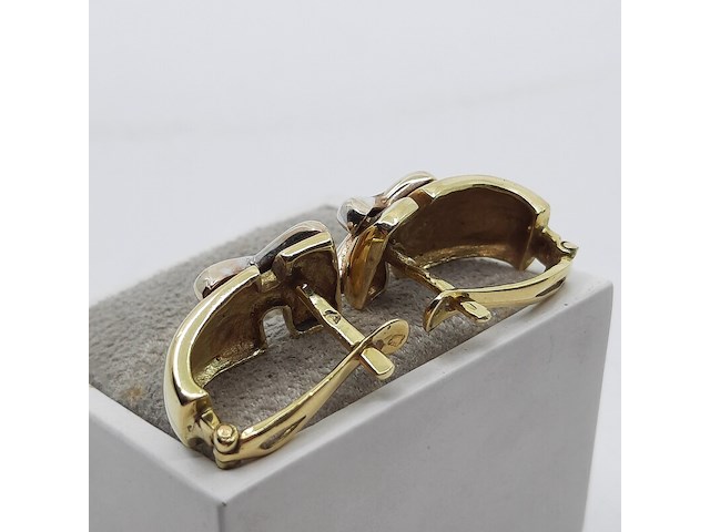 Paar oorclips, 18 karaats - afbeelding 5 van  7