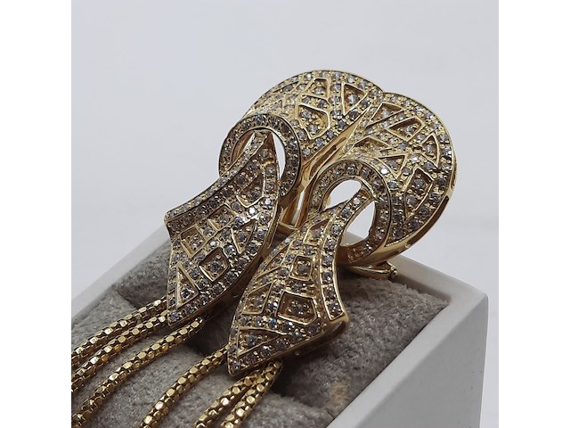 Paar oorclips, 18 karaats - afbeelding 2 van  12