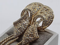 Paar oorclips, 18 karaats - afbeelding 2 van  12