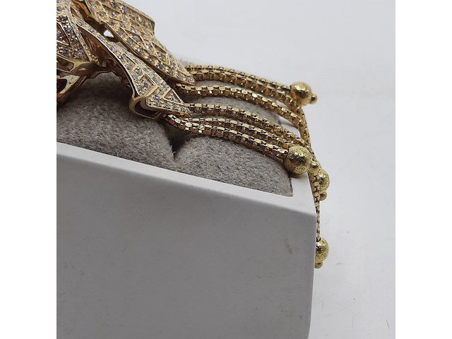 Paar oorclips, 18 karaats - afbeelding 7 van  12