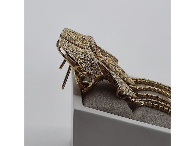 Paar oorclips, 18 karaats - afbeelding 8 van  12