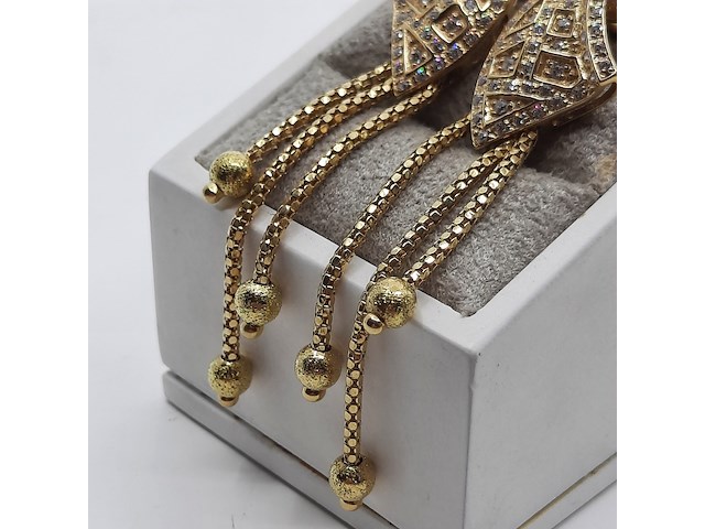 Paar oorclips, 18 karaats - afbeelding 12 van  12