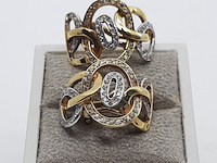 Paar oorhanger, 18 karaats