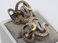 Paar oorhanger, 18 karaats - afbeelding 2 van  9