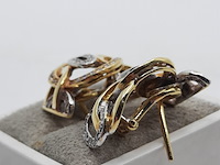 Paar oorhanger, 18 karaats - afbeelding 5 van  9