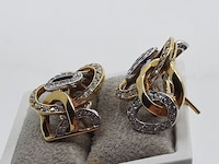 Paar oorhanger, 18 karaats - afbeelding 6 van  9