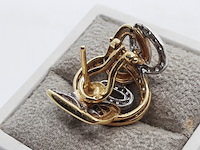 Paar oorhanger, 18 karaats - afbeelding 8 van  9