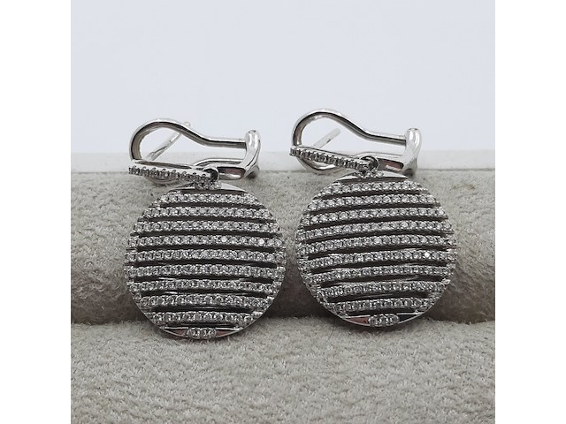 Paar oorhangers, 14 karaats - afbeelding 1 van  9