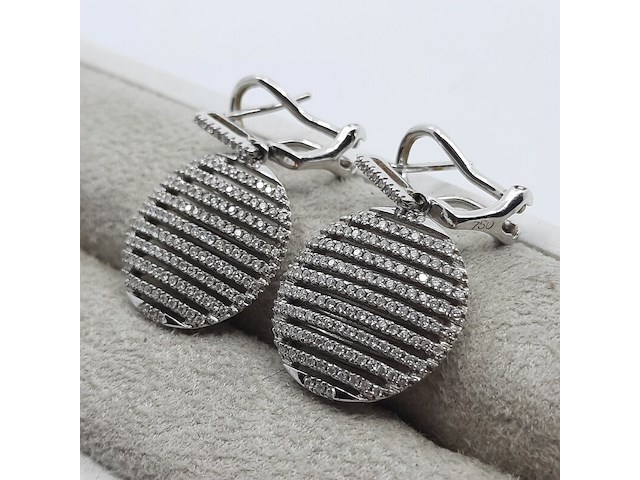 Paar oorhangers, 14 karaats - afbeelding 3 van  9