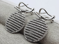 Paar oorhangers, 14 karaats - afbeelding 3 van  9