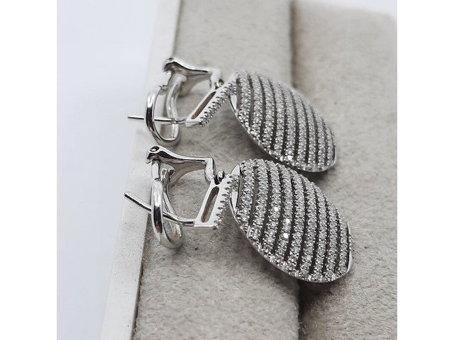 Paar oorhangers, 14 karaats - afbeelding 4 van  9