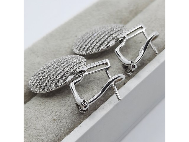 Paar oorhangers, 14 karaats - afbeelding 7 van  9