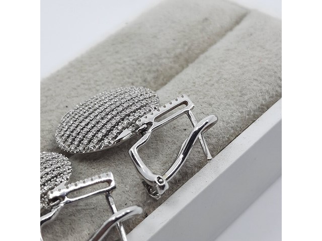 Paar oorhangers, 14 karaats - afbeelding 8 van  9