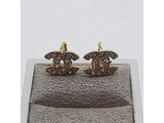 Paar oorstekers, 18 karaats - afbeelding 1 van  7