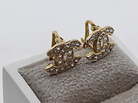 Paar oorstekers, 18 karaats - afbeelding 2 van  7