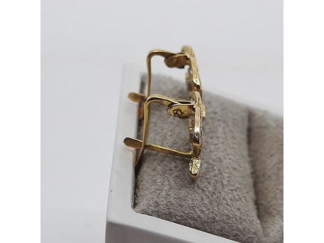 Paar oorstekers, 18 karaats - afbeelding 3 van  7