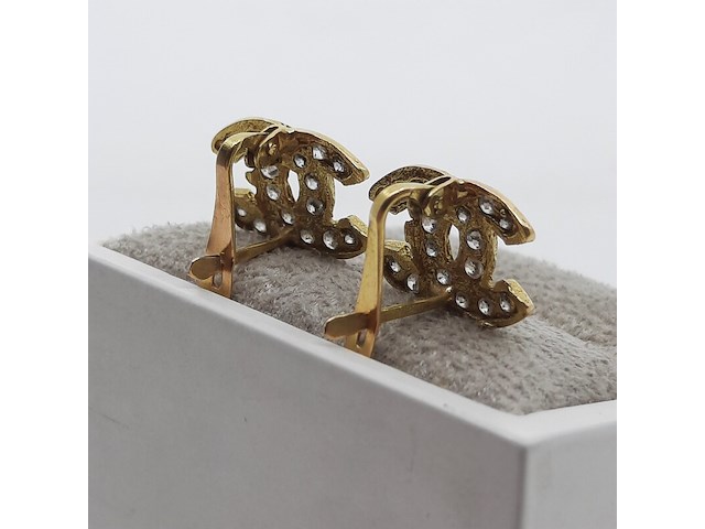 Paar oorstekers, 18 karaats - afbeelding 4 van  7