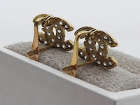 Paar oorstekers, 18 karaats - afbeelding 4 van  7