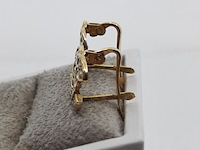 Paar oorstekers, 18 karaats - afbeelding 6 van  7