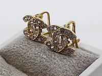 Paar oorstekers, 18 karaats - afbeelding 7 van  7