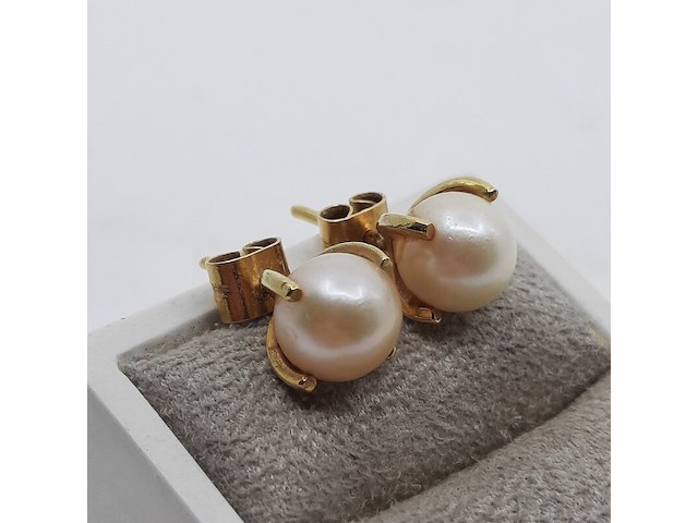 Paar oorstekers, 18 karaats - afbeelding 2 van  7