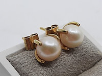 Paar oorstekers, 18 karaats - afbeelding 2 van  7