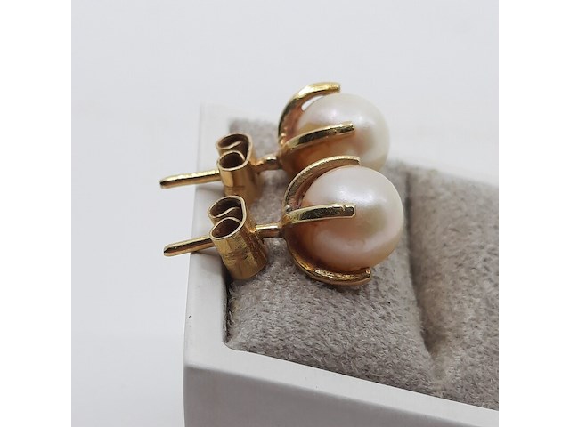 Paar oorstekers, 18 karaats - afbeelding 3 van  7