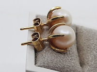 Paar oorstekers, 18 karaats - afbeelding 3 van  7