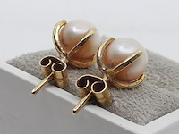 Paar oorstekers, 18 karaats - afbeelding 4 van  7