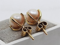 Paar oorstekers, 18 karaats - afbeelding 5 van  7