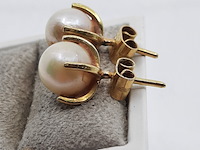 Paar oorstekers, 18 karaats - afbeelding 6 van  7