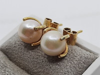 Paar oorstekers, 18 karaats - afbeelding 7 van  7