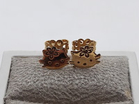 Paar oorstekers, 18 karaats - afbeelding 1 van  7