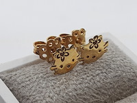 Paar oorstekers, 18 karaats - afbeelding 2 van  7