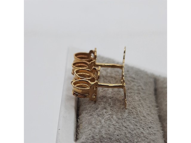 Paar oorstekers, 18 karaats - afbeelding 3 van  7