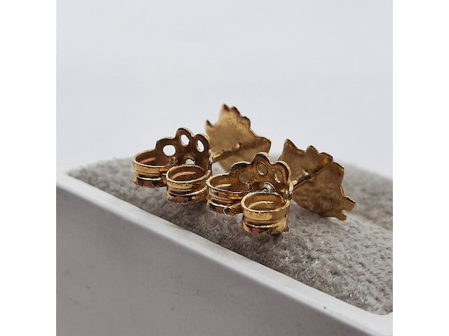 Paar oorstekers, 18 karaats - afbeelding 4 van  7