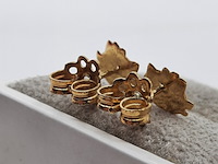 Paar oorstekers, 18 karaats - afbeelding 4 van  7