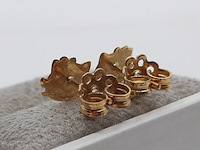 Paar oorstekers, 18 karaats - afbeelding 5 van  7