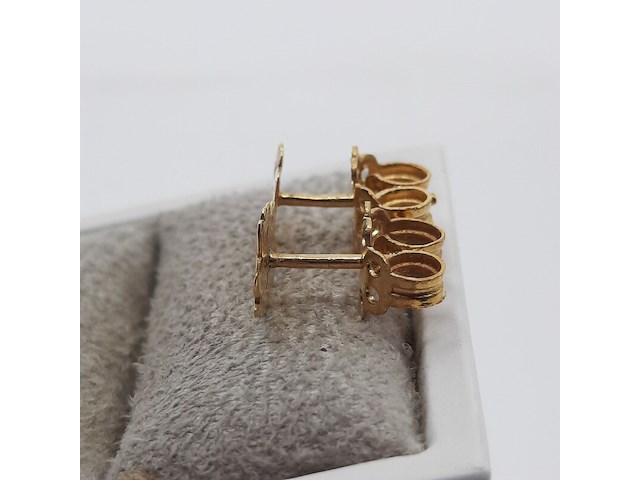 Paar oorstekers, 18 karaats - afbeelding 6 van  7