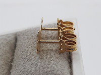 Paar oorstekers, 18 karaats - afbeelding 6 van  7