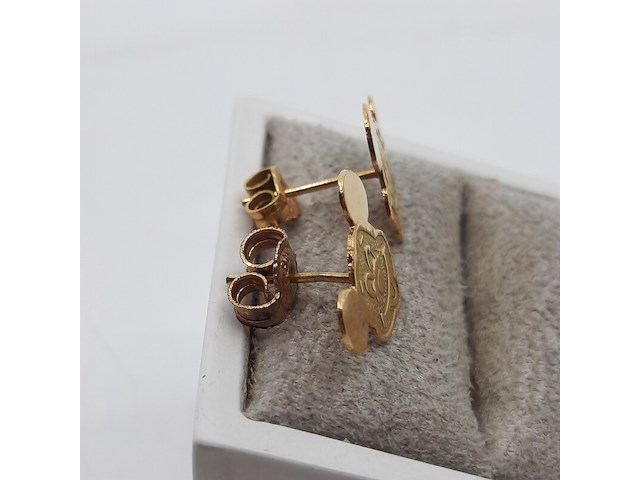 Paar oorstekers, 18 karaats - afbeelding 3 van  7