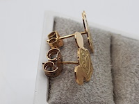 Paar oorstekers, 18 karaats - afbeelding 3 van  7