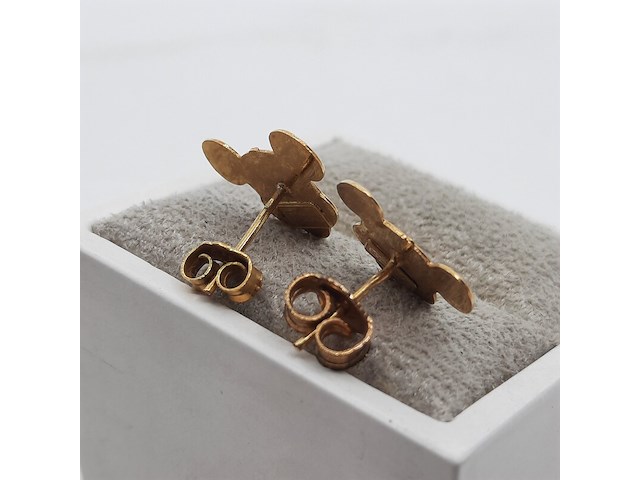 Paar oorstekers, 18 karaats - afbeelding 4 van  7