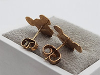 Paar oorstekers, 18 karaats - afbeelding 4 van  7