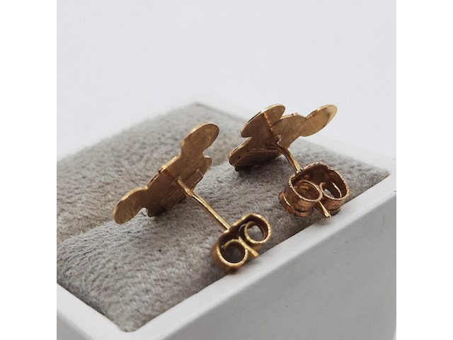 Paar oorstekers, 18 karaats - afbeelding 5 van  7