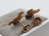 Paar oorstekers, 18 karaats - afbeelding 5 van  7