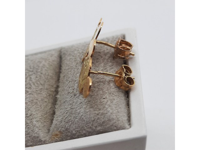 Paar oorstekers, 18 karaats - afbeelding 6 van  7